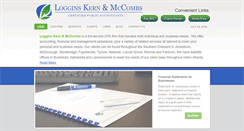 Desktop Screenshot of logginscpa.com