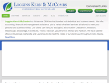 Tablet Screenshot of logginscpa.com